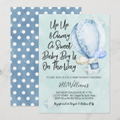 Aansporing tot Baby shower met olifanten Kaart (Voorkant / Achterkant)