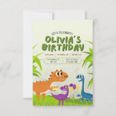 aansprekende verjaardagskaart met cartoon kaart (Voorkant)