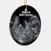 Aanstaande Baby Keepsake Keramisch Ornament (Rechts)