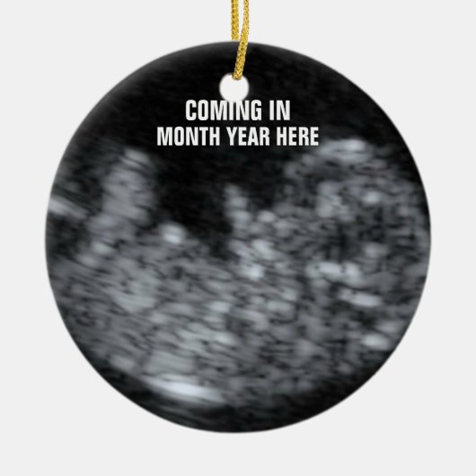 Aanstaande Baby Keepsake Keramisch Ornament (Voorkant)