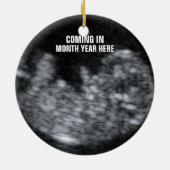 Aanstaande Baby Keepsake Keramisch Ornament (Achterkant)