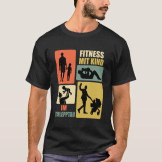 Aanstaande Vader FITNESS MET KIND Grappig Wordt Va T-shirt
