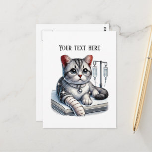 Aanstelbare Cute Dierenartsenpraktijk Briefkaart
