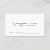 Aanstelling Prints hond Afsprakenkaartje (Achterkant)