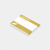 Aanstellingen van Shepherd Dog Post-it Notes (Schuin)