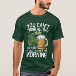 Aanstootgevend Iers Grappig Drink T-shirt