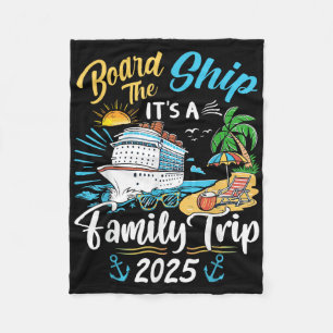 Aansturen Het Schip Is Een Gezinsreis Cruise Gezin Fleece Deken