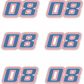 Aantal 08 sticker (Voorkant)