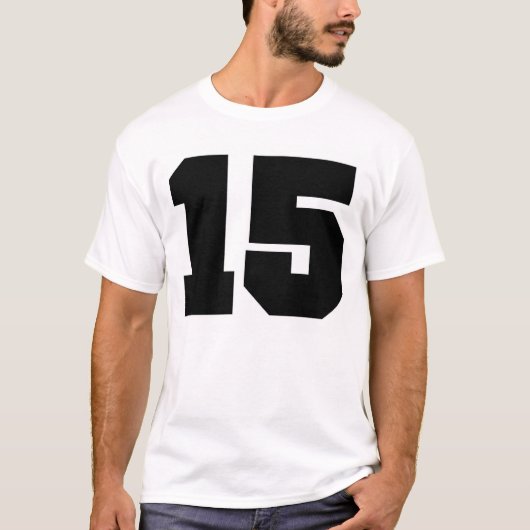 Aantal 15 Sport T-shirt (Voorkant)