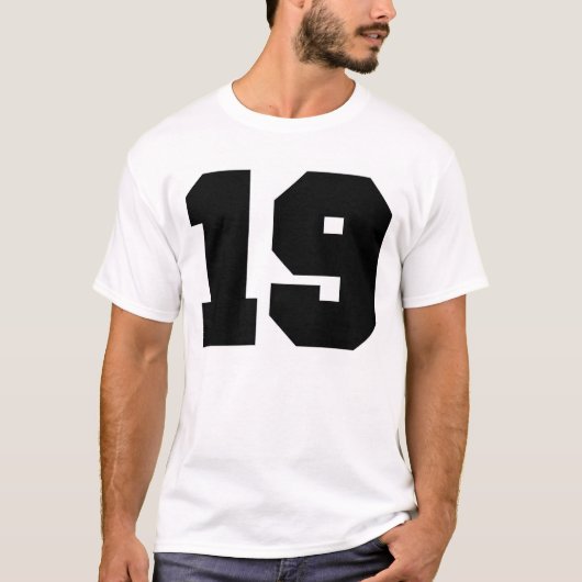 Aantal 19 Sport T-shirt (Voorkant)