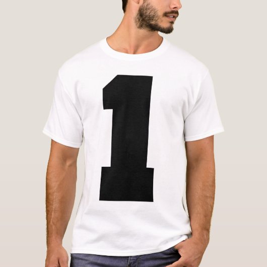 Aantal 1 Sport T-shirt (Voorkant)