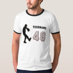 Aantal 48 Pitcher Uniform - Koel Baseball-titels T-shirt