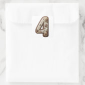 Aantal 4 Chocolade stickers (Tas)