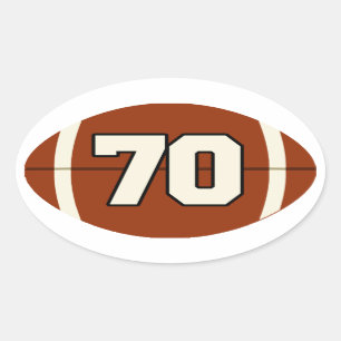 Aantal 70 Football sticker