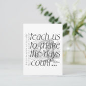 Aantal dagen briefkaart (Staand voorkant)