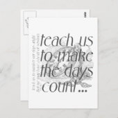 Aantal dagen briefkaart (Voorkant / Achterkant)