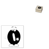 Aantal nul rubberstempel (Gestempeld)