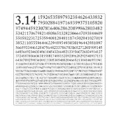 Aantal PI 3.14 Wiskunde Rubberstempel (Afrduk)