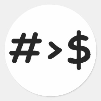 Aantal Ronde Sticker