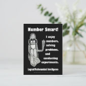 Aantal slim - leeg briefkaart (Staand voorkant)