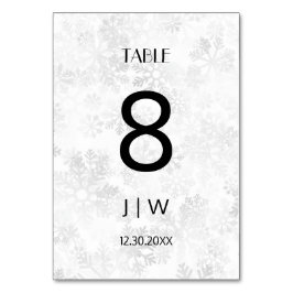 Aantal sneeuwkerst  kaart