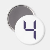 Aantal - Vier - 4 Magneet (Voorkant / Achterkant)