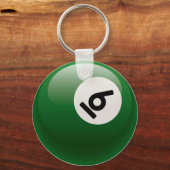 AANTAL ZES BILLIARDS BALL SLEUTELHANGER (Voorkant)