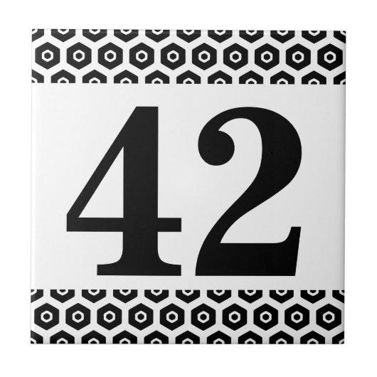 Aantal zeshoekige grens tegeltje (Voorkant)