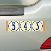 Aantallen Vinyl House Bumpersticker (Op auto)