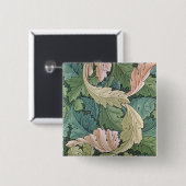 "Aantanthus" mapparaat, 1875 Vierkante Button 5,1 Cm (Voorkant /achterkant)