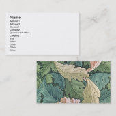 "Aantanthus" mapparaat, 1875 Visitekaartje (Voorkant / Achterkant)