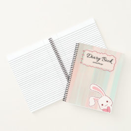 aantekenboekje met knuffelkonijn notitieboek