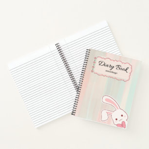 aantekenboekje met knuffelkonijn notitieboek