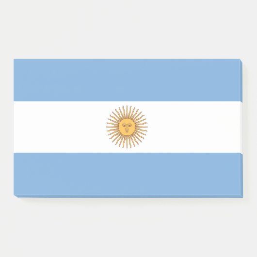 Aantekeningen met vlag van Argentinië Post-it® Notes (Voorkant)