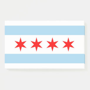 Aantekeningen met vlag van Chicago, Illinois, Vere Post-it® Notes