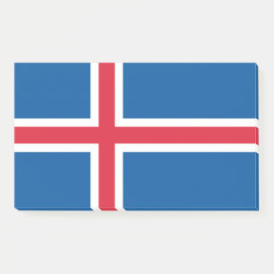 Aantekeningen met vlag van IJsland Post-it® Notes