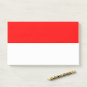 Aantekeningen met vlag van Indonesië Post-it® Notes (Op bureau)