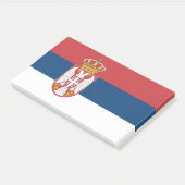 Aantekeningen met vlag van Servië Post-it® Notes (Schuin)