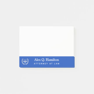 Aantekeningen op gepersonaliseerde advocaten post-it® notes