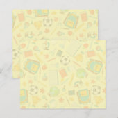 Aantekeningen op het patroon van schoolbevoorradin (Voorkant / Achterkant)