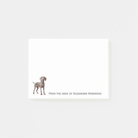 Aantekeningen van Weimaraner personaliseren Post-it® Notes (Voorkant)