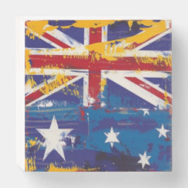 Aantrekkelijk Australië Houten Kist Print