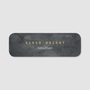 Aantrekkelijk grijs gouden kleuren Modern minimali Naamplaatje