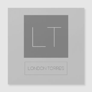 Aantrekkelijk grijs monogram