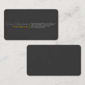 Aantrekkelijk Grijsgeel Charmant Visitekaartje (Voorkant / Achterkant)