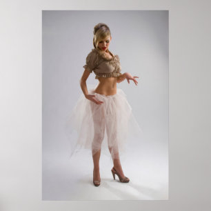 Aantrekkelijk meisje poster