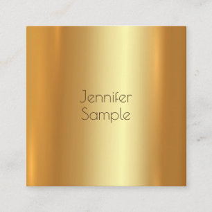Aantrekkelijk Modern Elegant Goud Design Uniek Een Vierkante Visitekaartje