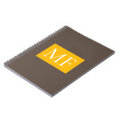 Aantrekkelijk Modern Minimalistisch Monogram Notitieboek (Linkerzijde)