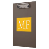 Aantrekkelijk Monogram Modern Minimalist Klembord (Links)