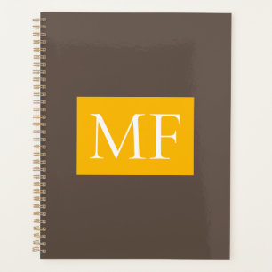 Aantrekkelijk Monogram Modern Minimalist Planner